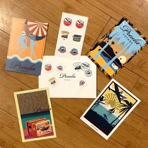 PRADA | postcards with envelope and stickers